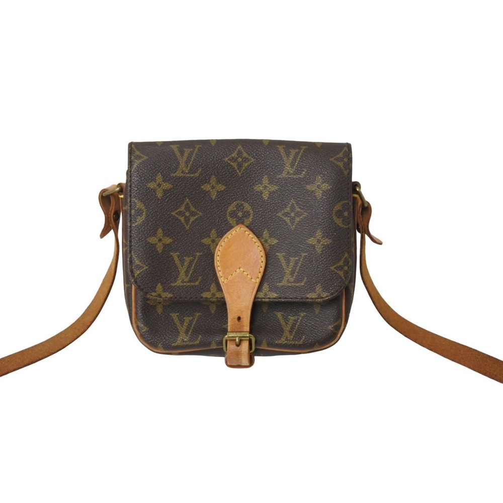 Louis Vuitton Cartouchiere Brown Canvas Bag Monogram Shoulder